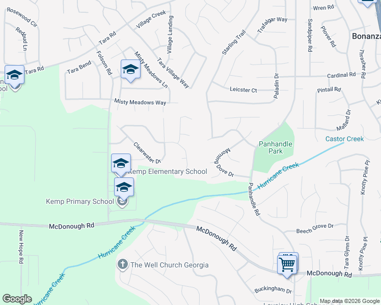 map of restaurants, bars, coffee shops, grocery stores, and more near 1230 Crystal Springs Trail in Hampton