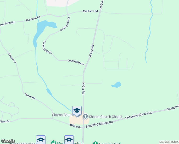 map of restaurants, bars, coffee shops, grocery stores, and more near 780 North Ola Road in McDonough