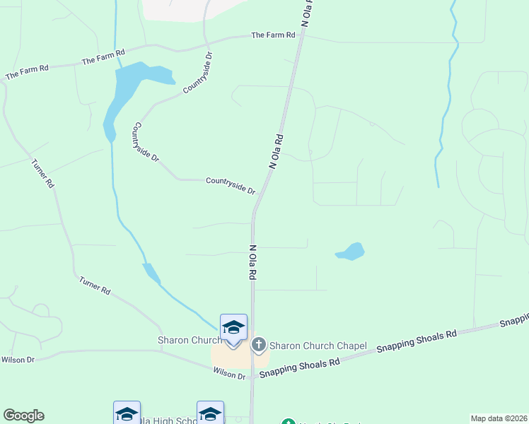 map of restaurants, bars, coffee shops, grocery stores, and more near 780 North Ola Road in McDonough