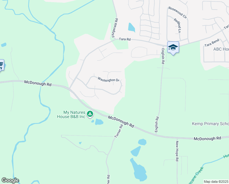 map of restaurants, bars, coffee shops, grocery stores, and more near 560 Washington Drive in Jonesboro