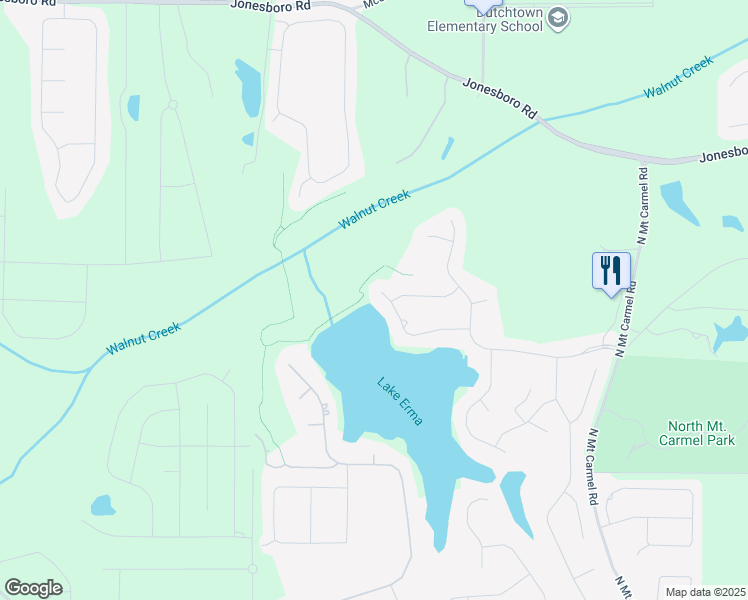 map of restaurants, bars, coffee shops, grocery stores, and more near 957 Fire Thorn Drive in Hampton