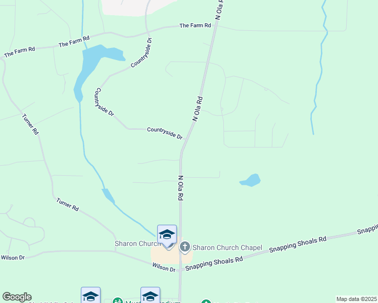 map of restaurants, bars, coffee shops, grocery stores, and more near 780 North Ola Road in McDonough