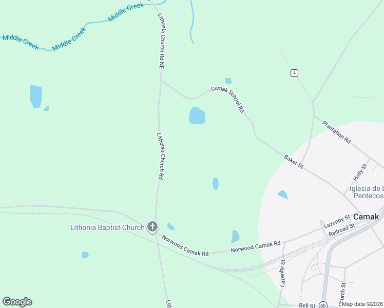 map of restaurants, bars, coffee shops, grocery stores, and more near 1078 Lithonia Church Road in Norwood