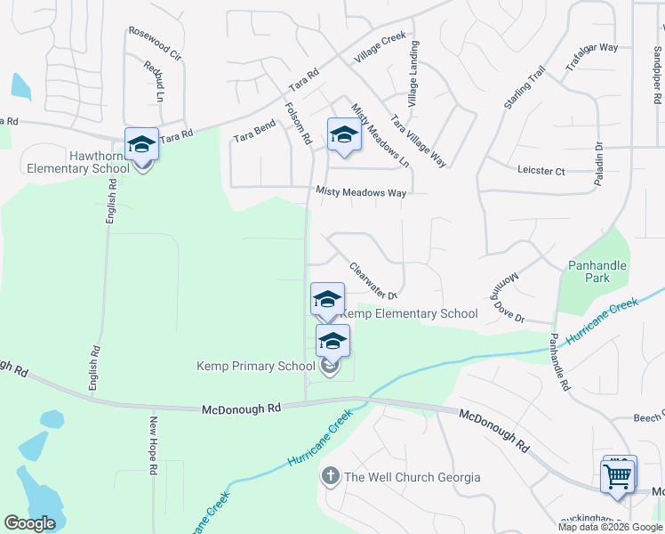 map of restaurants, bars, coffee shops, grocery stores, and more near 1080 Lost Court in Hampton