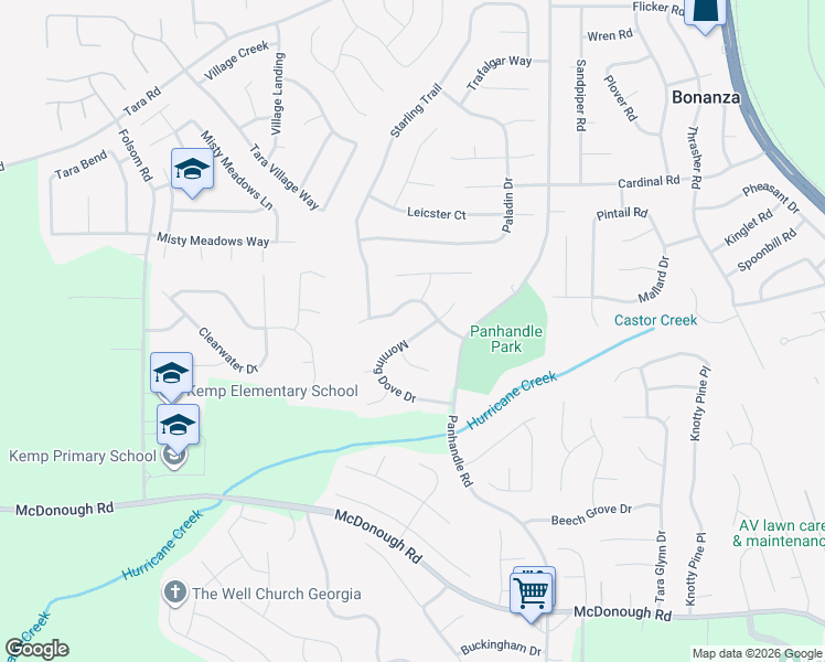 map of restaurants, bars, coffee shops, grocery stores, and more near 10897 Morning Dove Dr in Hampton