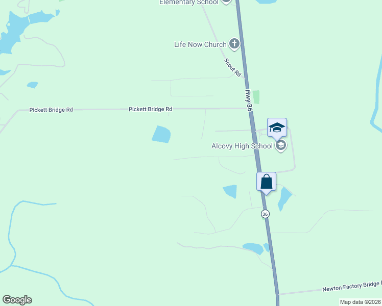 map of restaurants, bars, coffee shops, grocery stores, and more near 155 Stewart Hollow Lane in Covington