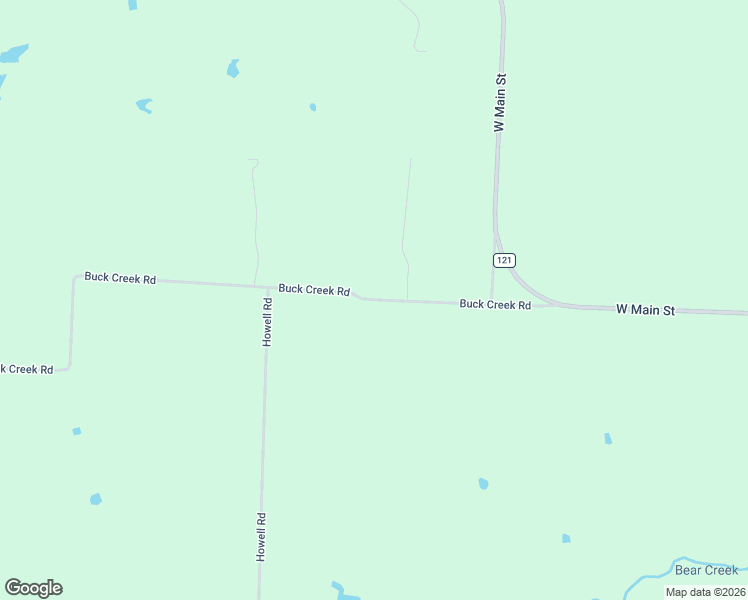 map of restaurants, bars, coffee shops, grocery stores, and more near Buck Creek Road in Tioga