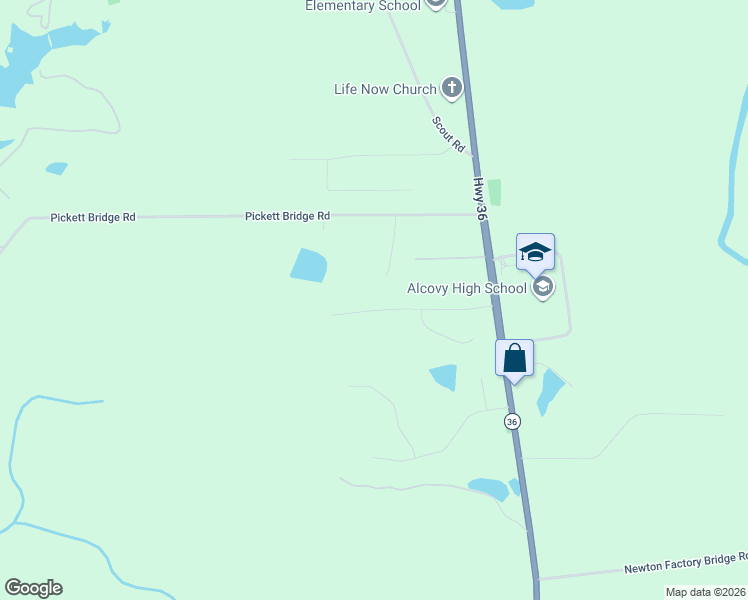 map of restaurants, bars, coffee shops, grocery stores, and more near 155 Stewart Hollow Lane in Covington