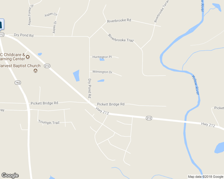 map of restaurants, bars, coffee shops, grocery stores, and more near 1467 Pickett Bridge Road in Covington