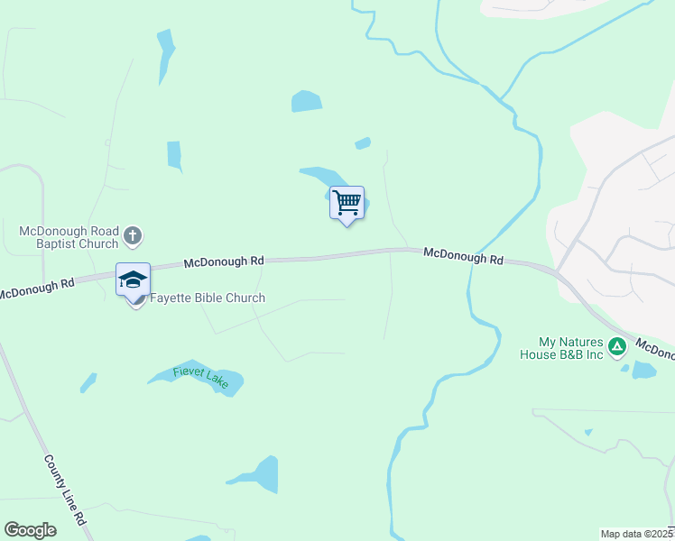 map of restaurants, bars, coffee shops, grocery stores, and more near 475 McDonough Road in Fayetteville