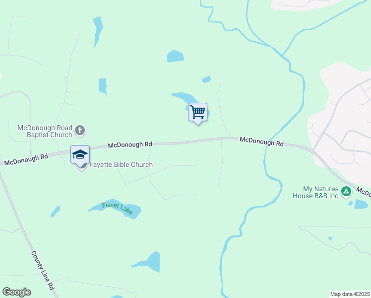 map of restaurants, bars, coffee shops, grocery stores, and more near 465 McDonough Road in Fayetteville