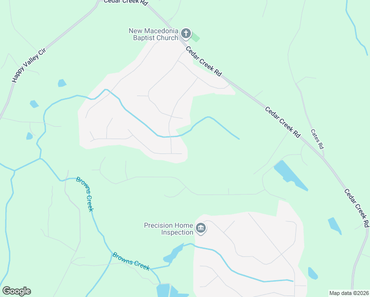 map of restaurants, bars, coffee shops, grocery stores, and more near 15 Paces Landing Place in Newnan