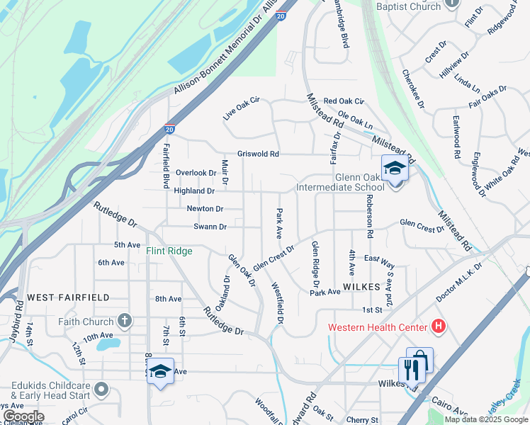 map of restaurants, bars, coffee shops, grocery stores, and more near 605 Westfield Drive in Fairfield