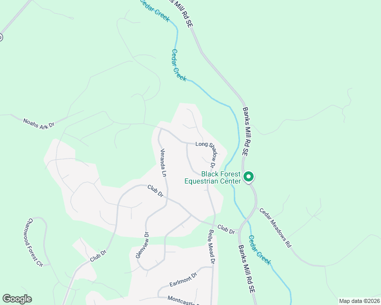map of restaurants, bars, coffee shops, grocery stores, and more near 213 Long Shadow Drive in Aiken