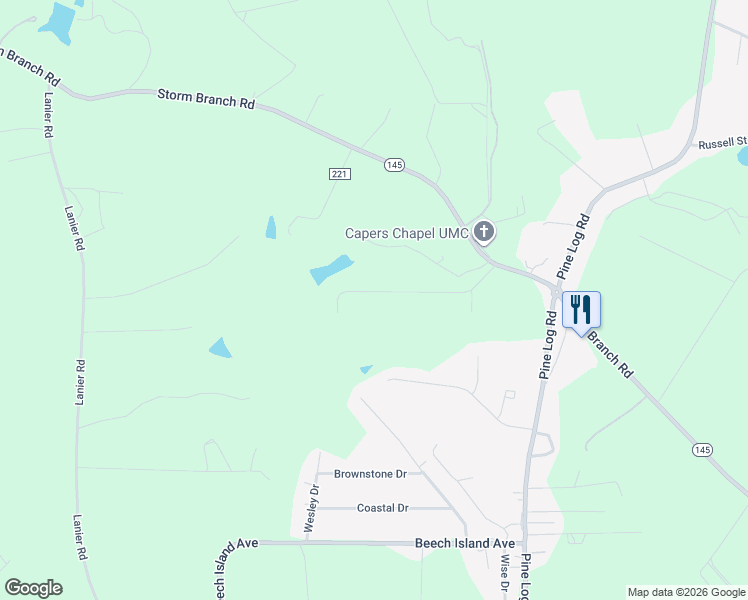 map of restaurants, bars, coffee shops, grocery stores, and more near 5167 Old Magnolia Lane in Beech Island