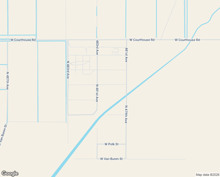 map of restaurants, bars, coffee shops, grocery stores, and more near 48013 West Portland Street in Tonopah