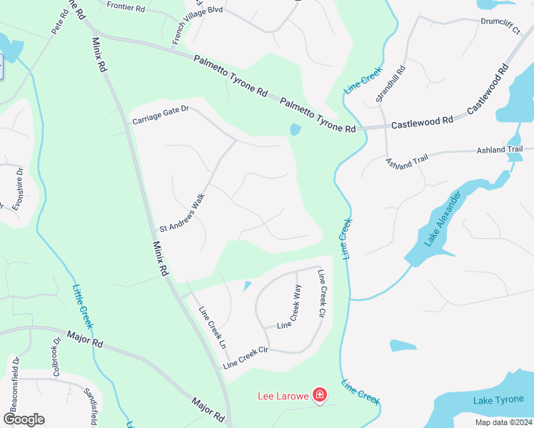 map of restaurants, bars, coffee shops, grocery stores, and more near 114 Stowe Way in Sharpsburg