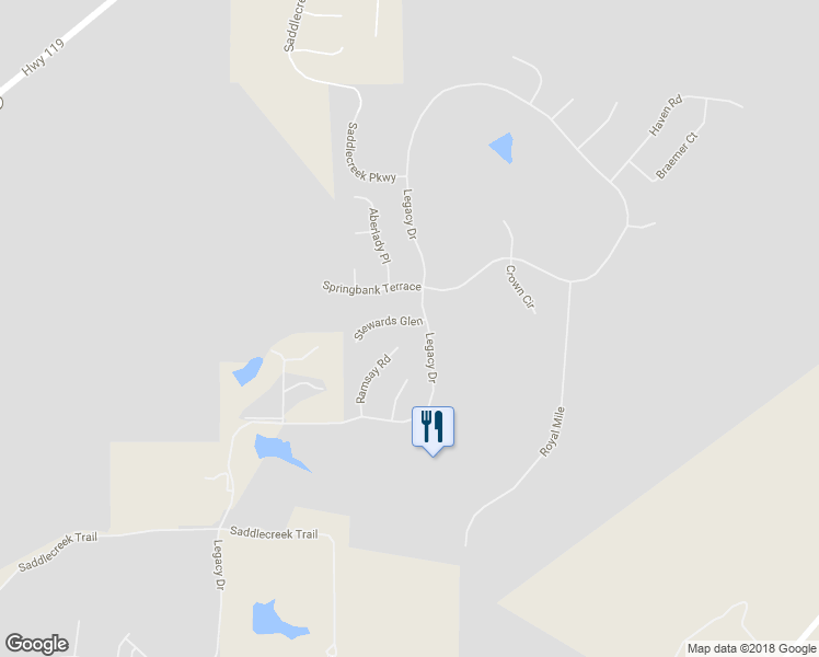 map of restaurants, bars, coffee shops, grocery stores, and more near 504 Stewards Glen in Birmingham