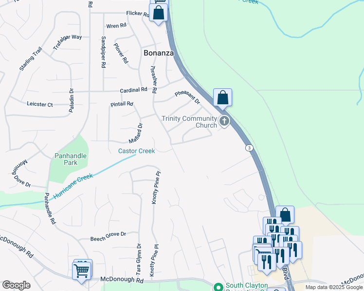 map of restaurants, bars, coffee shops, grocery stores, and more near 1741 Portwest Way in Hampton