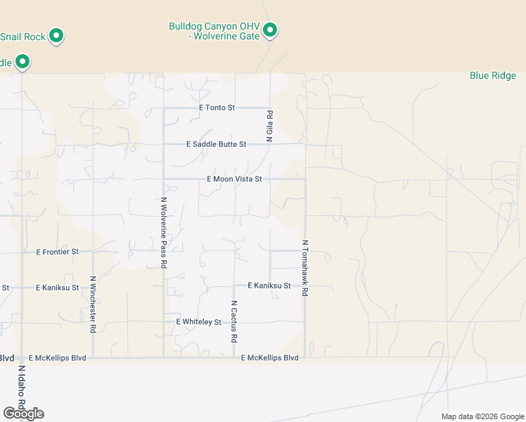 map of restaurants, bars, coffee shops, grocery stores, and more near 4844 North Gila Road in Apache Junction