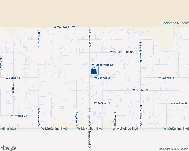 map of restaurants, bars, coffee shops, grocery stores, and more near 4825 North Ironwood Drive in Apache Junction