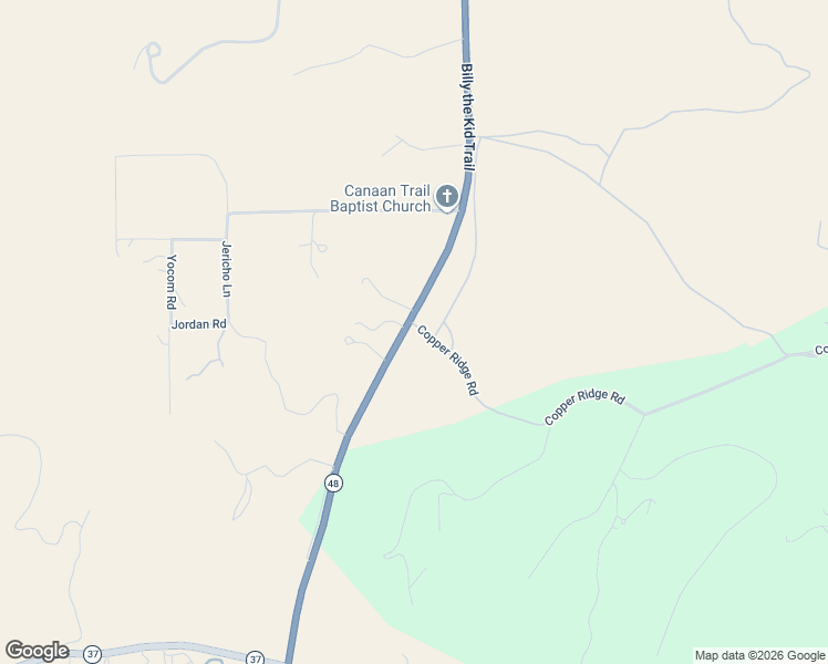 map of restaurants, bars, coffee shops, grocery stores, and more near 105 Copper Ridge Road in Capitan