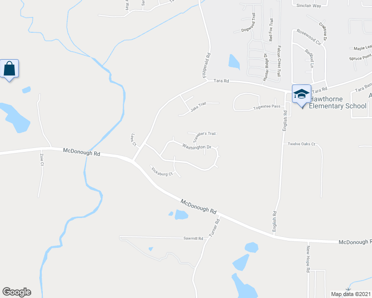 map of restaurants, bars, coffee shops, grocery stores, and more near 646 Washington Drive in Jonesboro