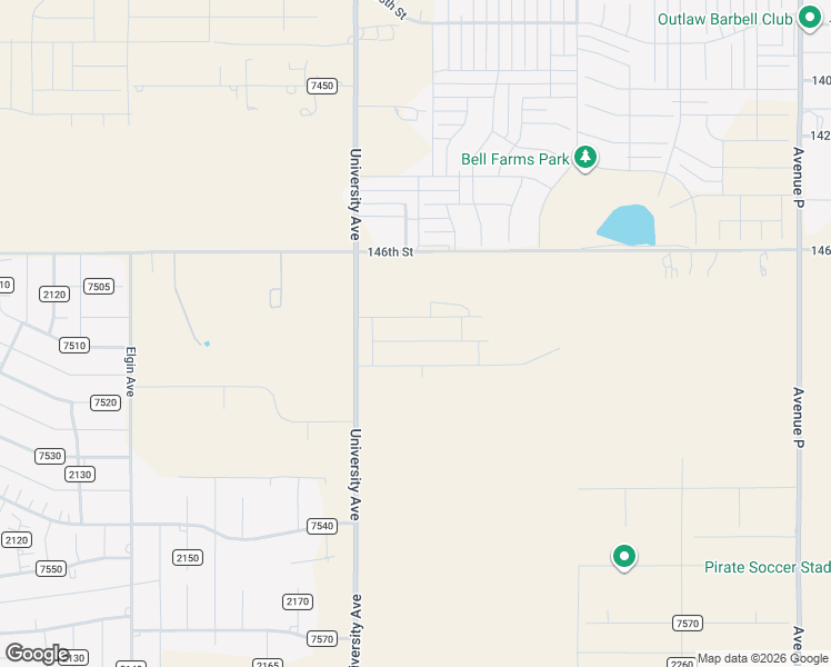 map of restaurants, bars, coffee shops, grocery stores, and more near 14601-15499 University Avenue in Lubbock