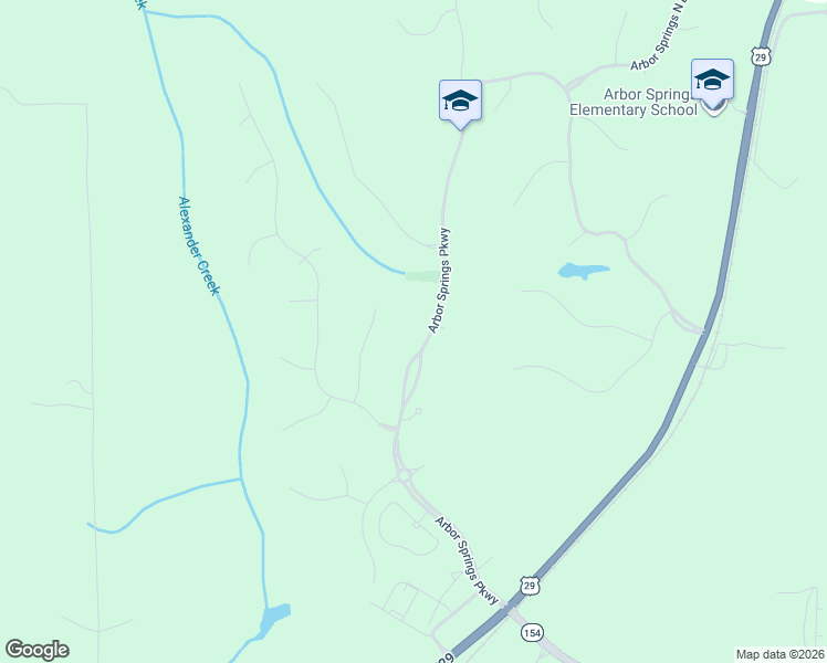 map of restaurants, bars, coffee shops, grocery stores, and more near 150 Arbor Springs Parkway in Newnan