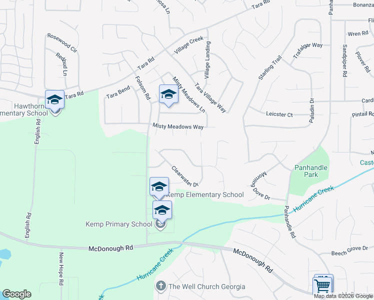 map of restaurants, bars, coffee shops, grocery stores, and more near 1134 Crystal Springs Trail in Hampton