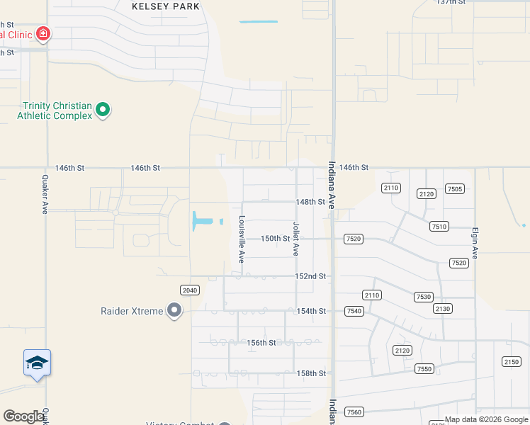 map of restaurants, bars, coffee shops, grocery stores, and more near Louisville Avenue in Lubbock