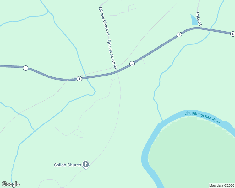 map of restaurants, bars, coffee shops, grocery stores, and more near 95 Shiloh Church Road in Carrollton