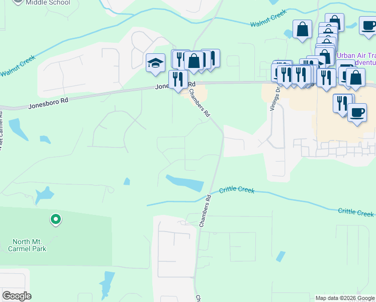 map of restaurants, bars, coffee shops, grocery stores, and more near in 