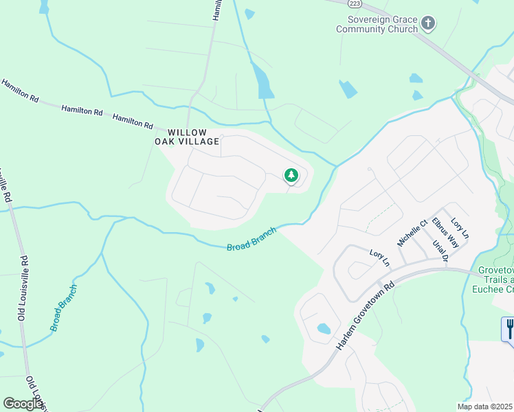 map of restaurants, bars, coffee shops, grocery stores, and more near 3214 Alexandria Drive in Grovetown