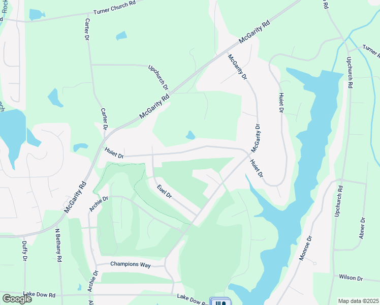 map of restaurants, bars, coffee shops, grocery stores, and more near 260 Huiet Drive in McDonough