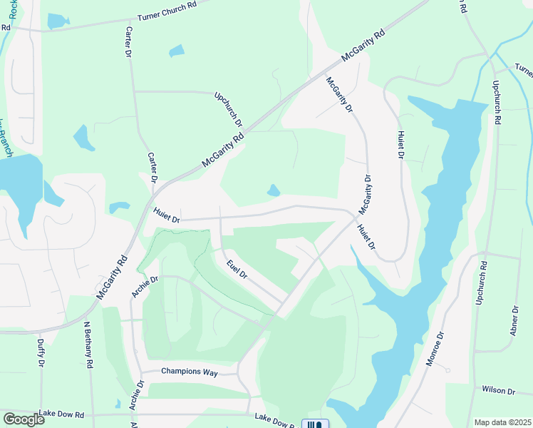 map of restaurants, bars, coffee shops, grocery stores, and more near 260 Huiet Drive in McDonough