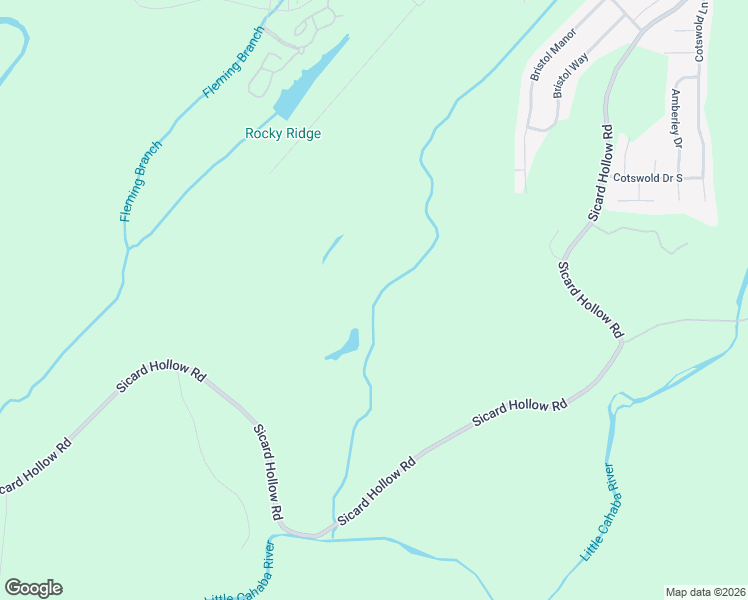 map of restaurants, bars, coffee shops, grocery stores, and more near 4420 Sicard Hollow Road in Birmingham