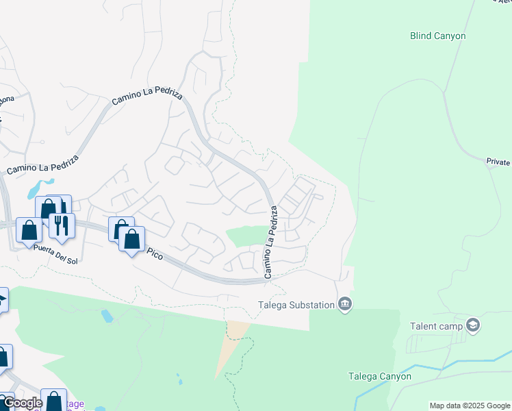 map of restaurants, bars, coffee shops, grocery stores, and more near 8 Corte Miro in San Clemente