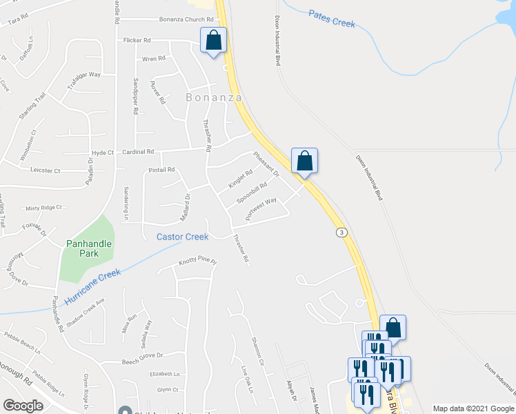 map of restaurants, bars, coffee shops, grocery stores, and more near 1924 Portwest Way in Hampton