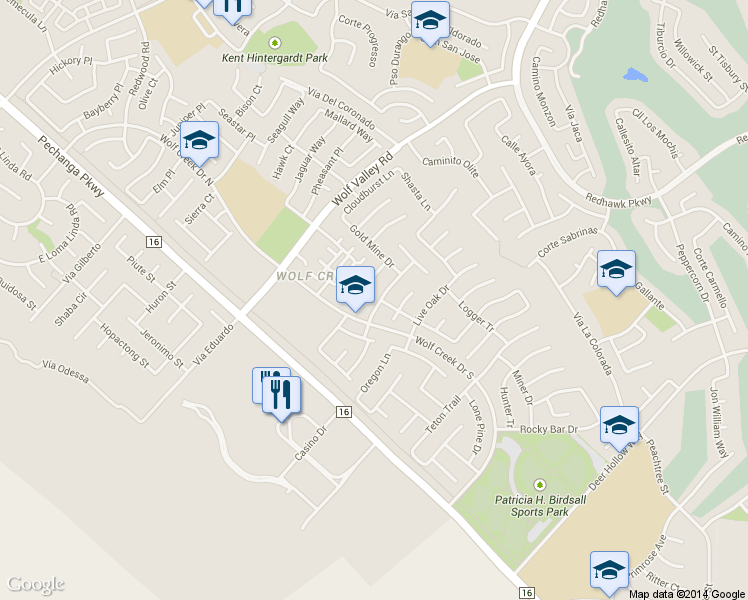 map of restaurants, bars, coffee shops, grocery stores, and more near 31957 Wildwood Court in Temecula