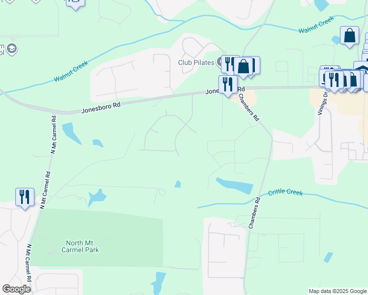 map of restaurants, bars, coffee shops, grocery stores, and more near 62 Thorne Berry Drive in Hampton