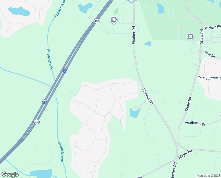 map of restaurants, bars, coffee shops, grocery stores, and more near 116 Northgate Preserve Drive in Newnan