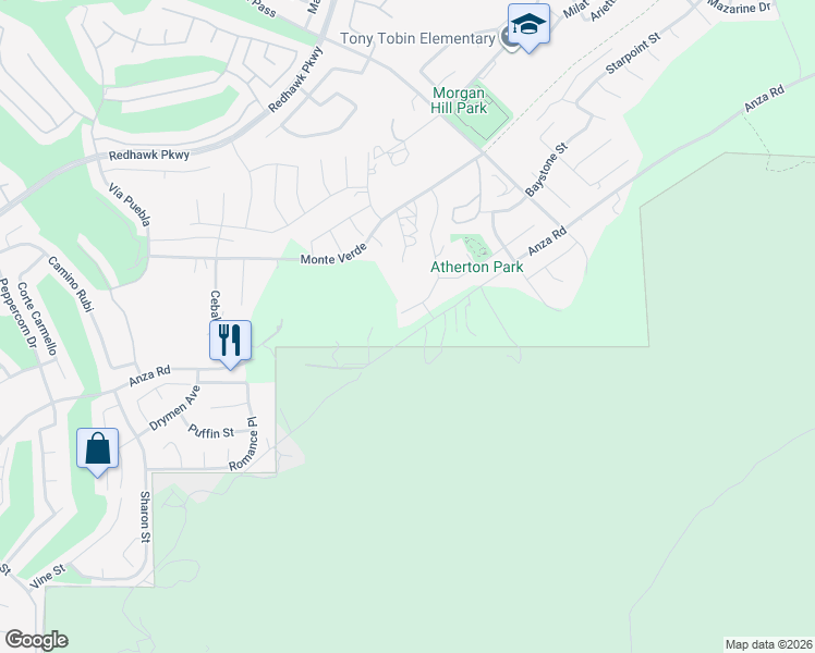 map of restaurants, bars, coffee shops, grocery stores, and more near 45766 Altree Court in Temecula