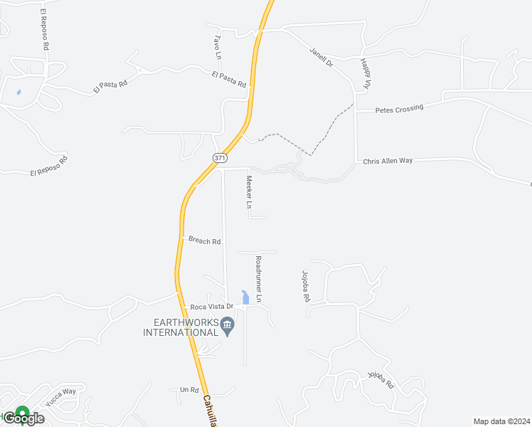 map of restaurants, bars, coffee shops, grocery stores, and more near 46125 Dupont Lane in Aguanga