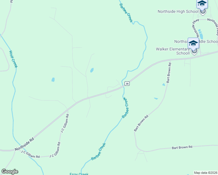 map of restaurants, bars, coffee shops, grocery stores, and more near 13400 Northside Road in Berry