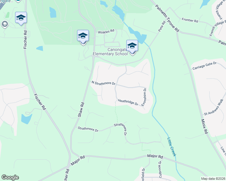 map of restaurants, bars, coffee shops, grocery stores, and more near 15 Heathridge Drive in Sharpsburg