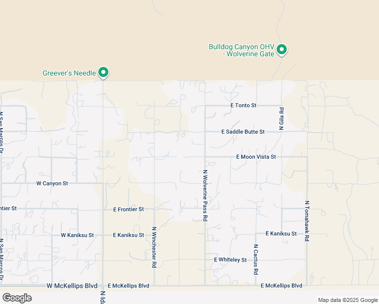 map of restaurants, bars, coffee shops, grocery stores, and more near 670 East Moon Vista Street in Apache Junction