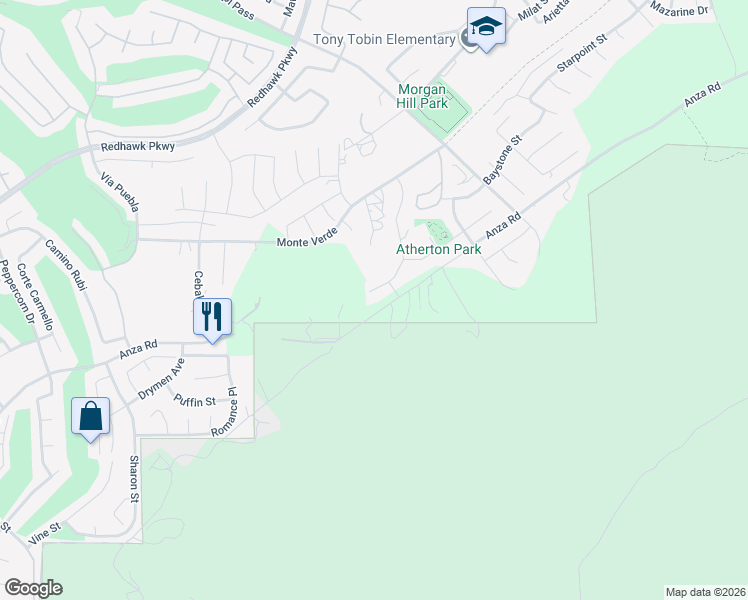 map of restaurants, bars, coffee shops, grocery stores, and more near 45766 Altree Court in Temecula