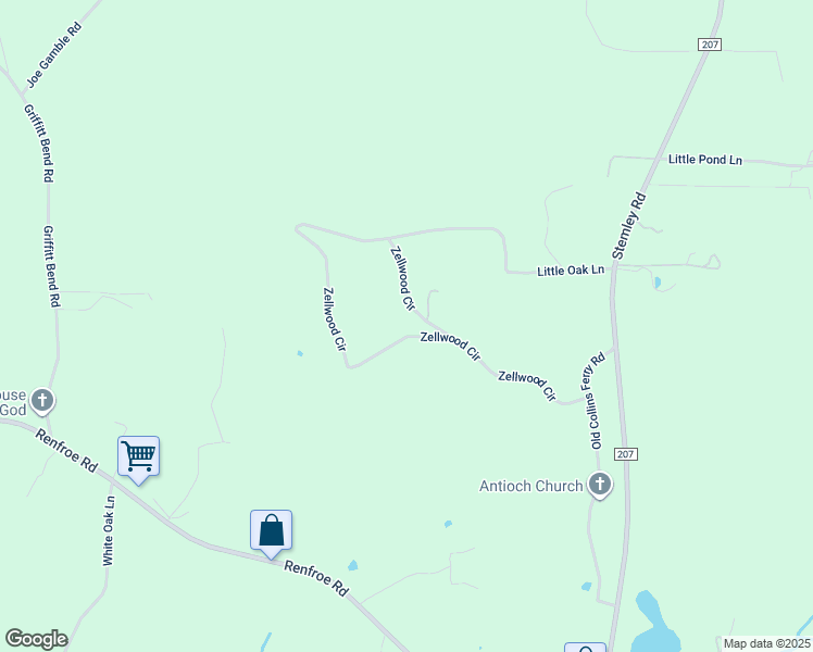 map of restaurants, bars, coffee shops, grocery stores, and more near 1335 Zellwood Circle in Talladega