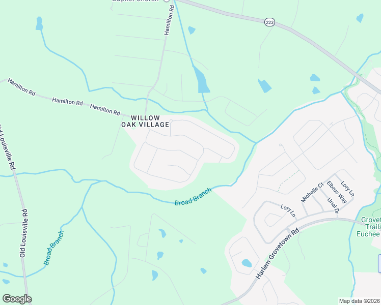map of restaurants, bars, coffee shops, grocery stores, and more near 753 Neville Street in Grovetown